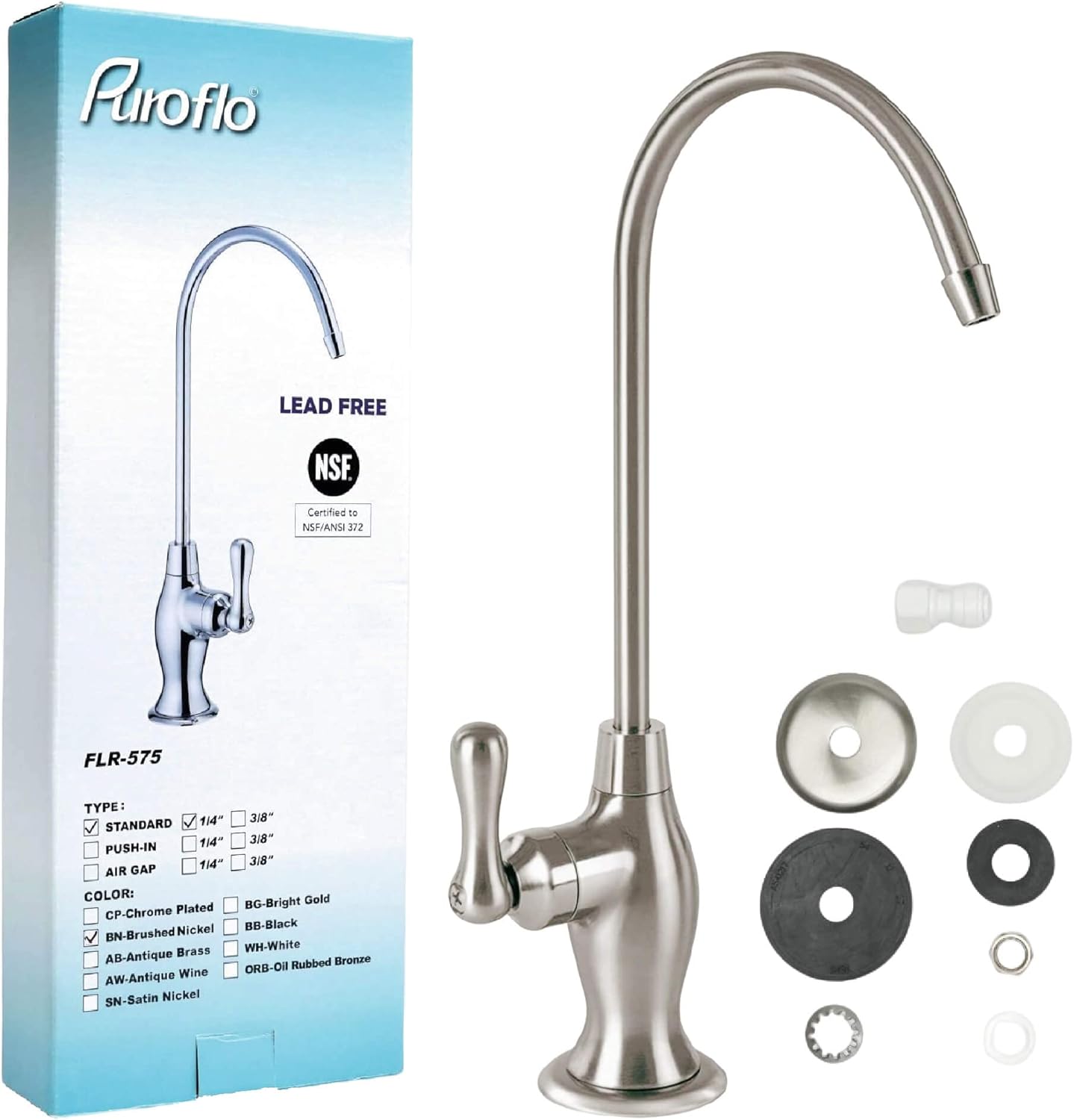 Brushed Nickel RO Faucet & ERO Filters Set