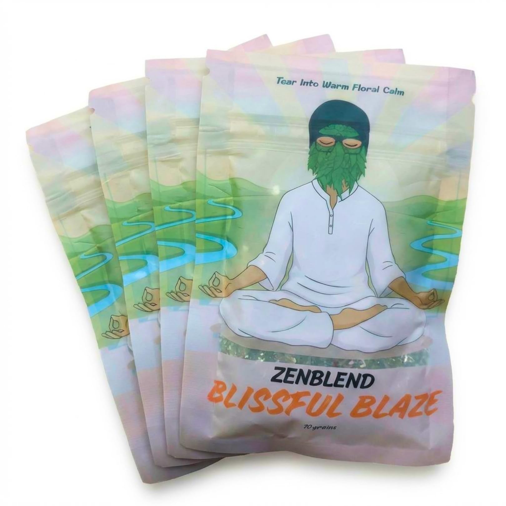 ZenBlend | Blissful Blaze | Herbal Smoking Blend | Natural Herbs Mix | Pack of 4-image-23