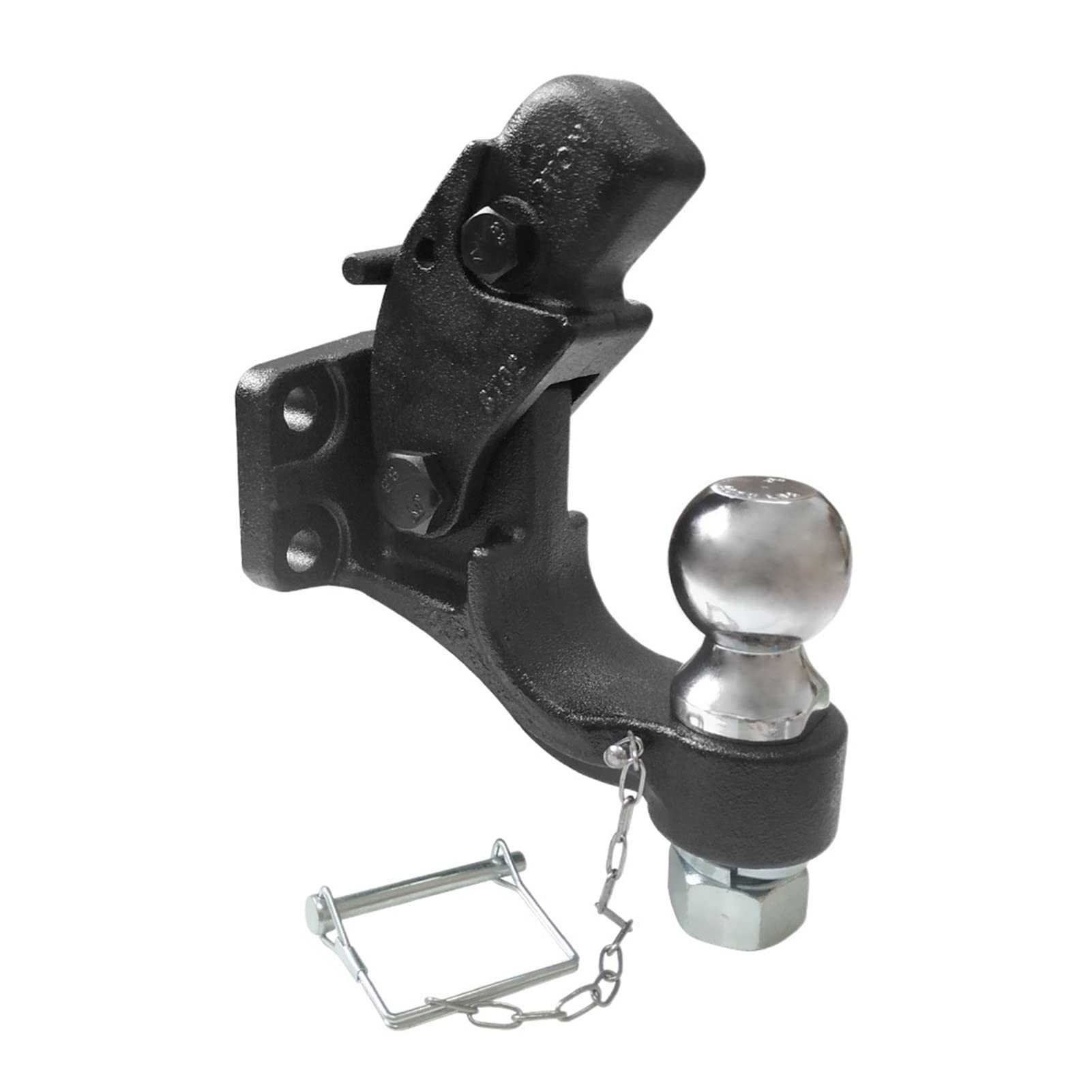 Anhängerkupplung, Heavy Duty Pintle Hook Combo mit 2 Zoll Kugelanhänger Hitch Abschleppkapazität 8 Tonnen Rv. Teile Camper Zubehör Caravan-Komponenten