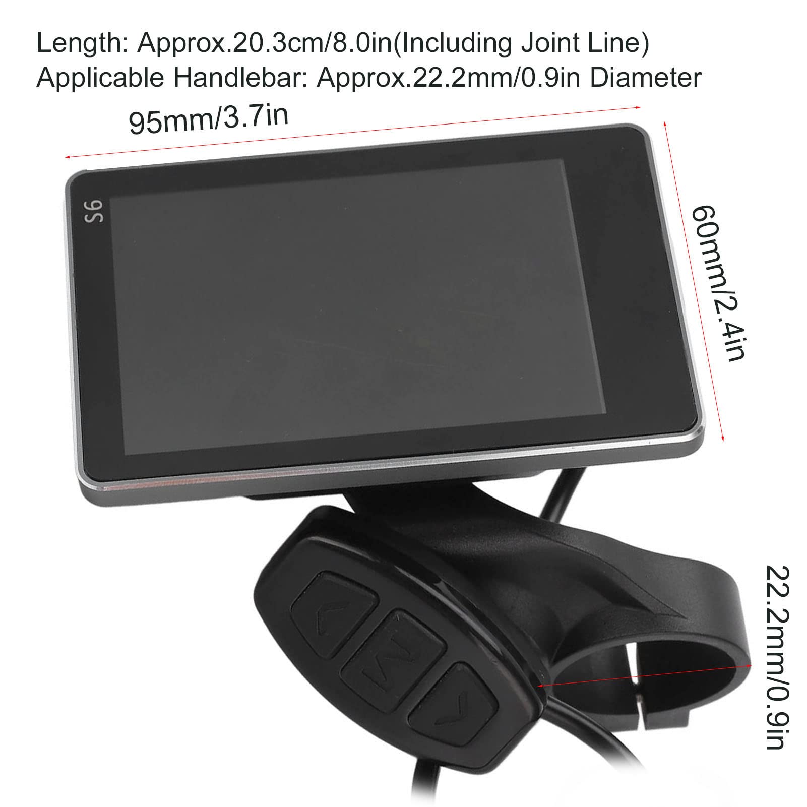 Buy Electric Bike LCD Display Control Panel, 36V 48V Electric Bicycle