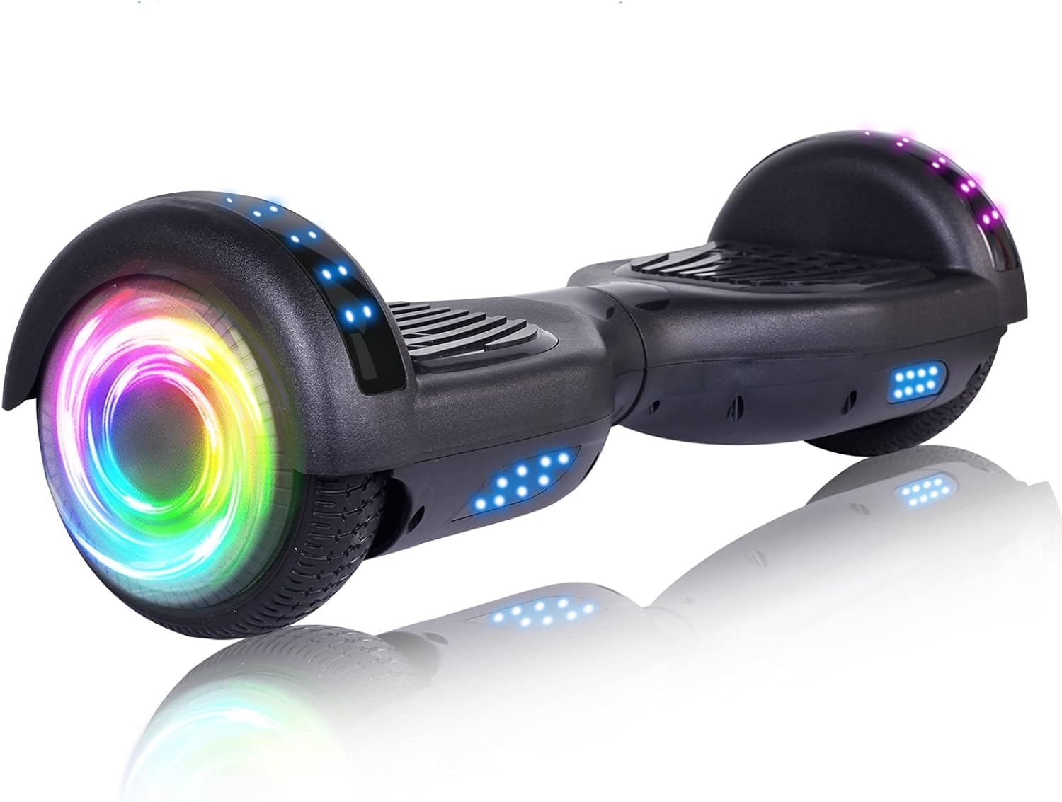 Hoverboard 6.5" with Bluetooth Music Speaker & LED Headlights | Self-Balancing Scooter with Light-Up Wheels | Trendy & Durable Ride for Kids, Teens & Adults | Multi Color-image-37