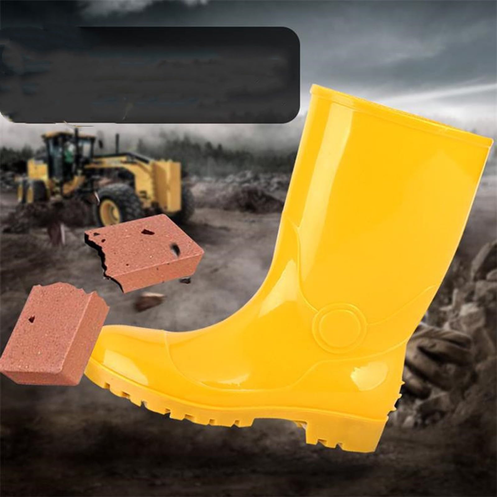 Botas de agua para mujer, botas de lluvia para hombre, botas de goma impermeables, botas de lluvia, antideslizantes, botas de jardín, botas de agua, botas de lluvia, botas largas