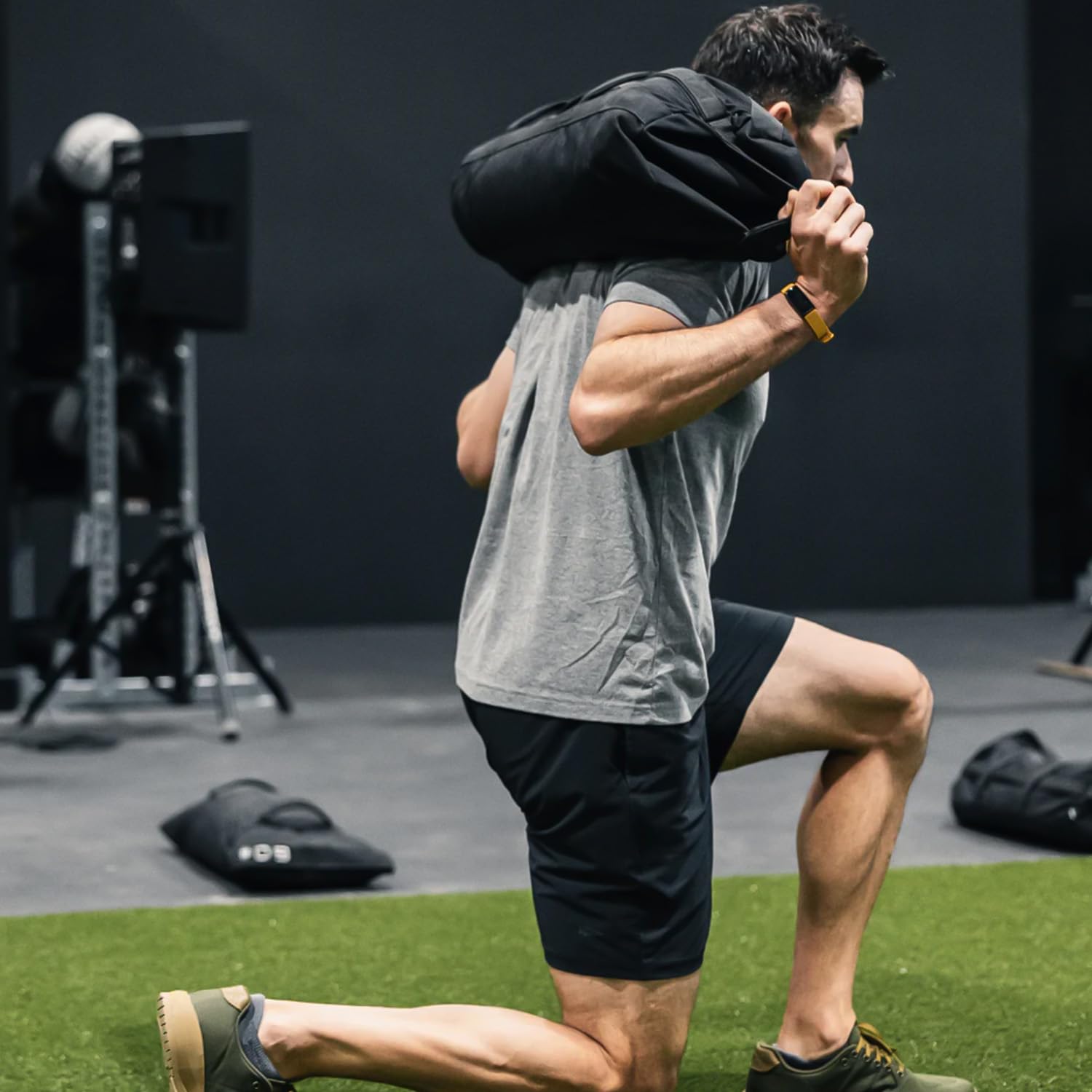 Favuit Sacco di sabbia, sacco per fitness, allenamento della forza, regolabile, con 3 tasche interne Core Power Bag, sacco di sabbia per allenamento funzionale, allenamento di forza
