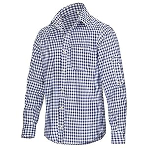 TR Martha Premium klederdrachthemd voor heren, geruit overhemd met lange mouwen, geschikt voor Oktoberfest, verkrijgbaar…