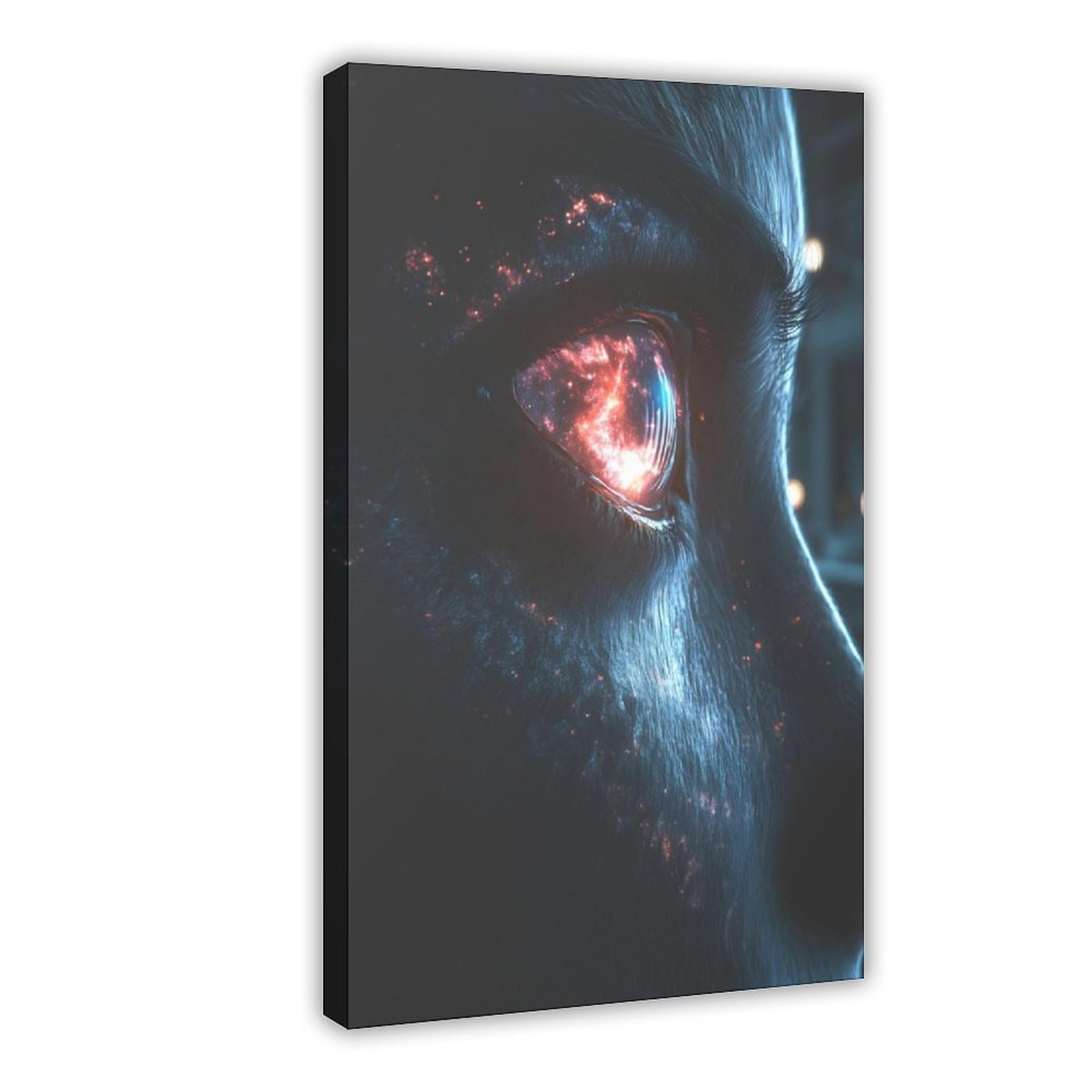 Ywtjax Frame-Style Cosmic Eye Poster Canvas Poster For Bedroom Decor Gift