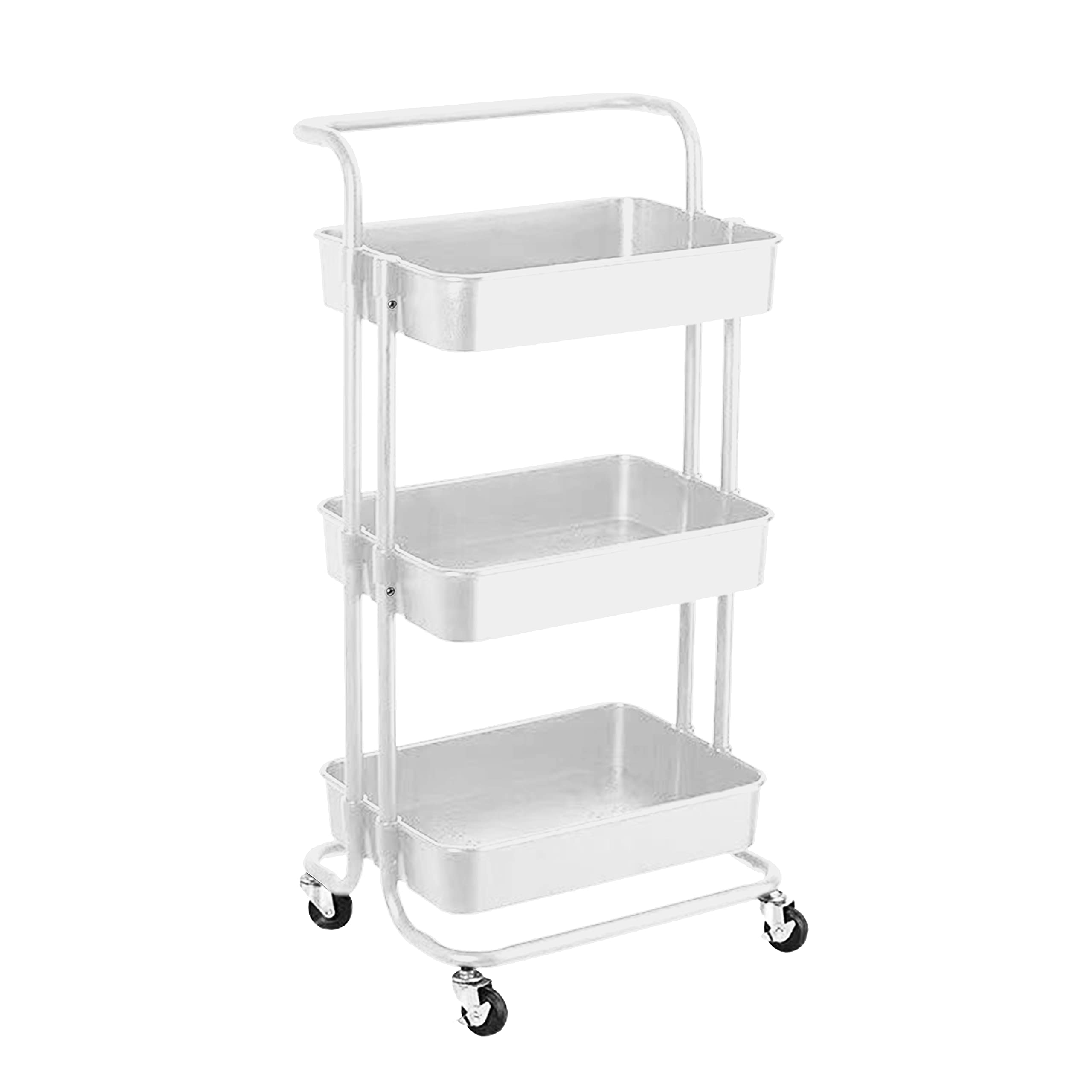 キッチンカート　キッチンワゴン　トロリーカート Amazon.co.jp: 収納カート キッチンワゴン 3段ラック キャスター付き