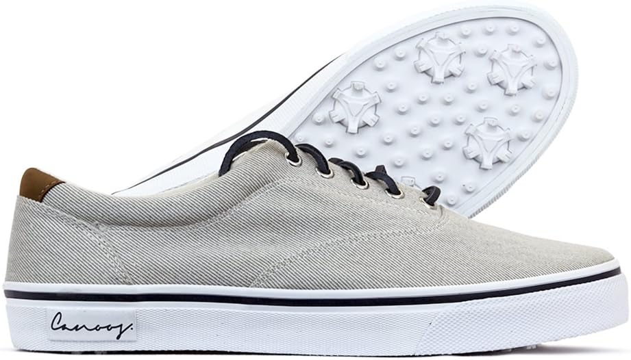 CANOOS Men's Canvas Golf Shoe - Spaulding (10)