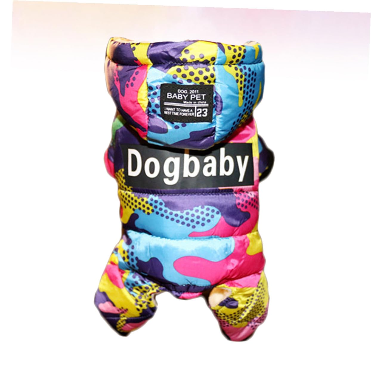 ULTECHNOVO Hundewinterjacke Camouflage Für Kleine Hunde Wasserabweisendes Warmes Design Mit Knopfverschluss Für Outdoor-aktivitäten s Schwarz