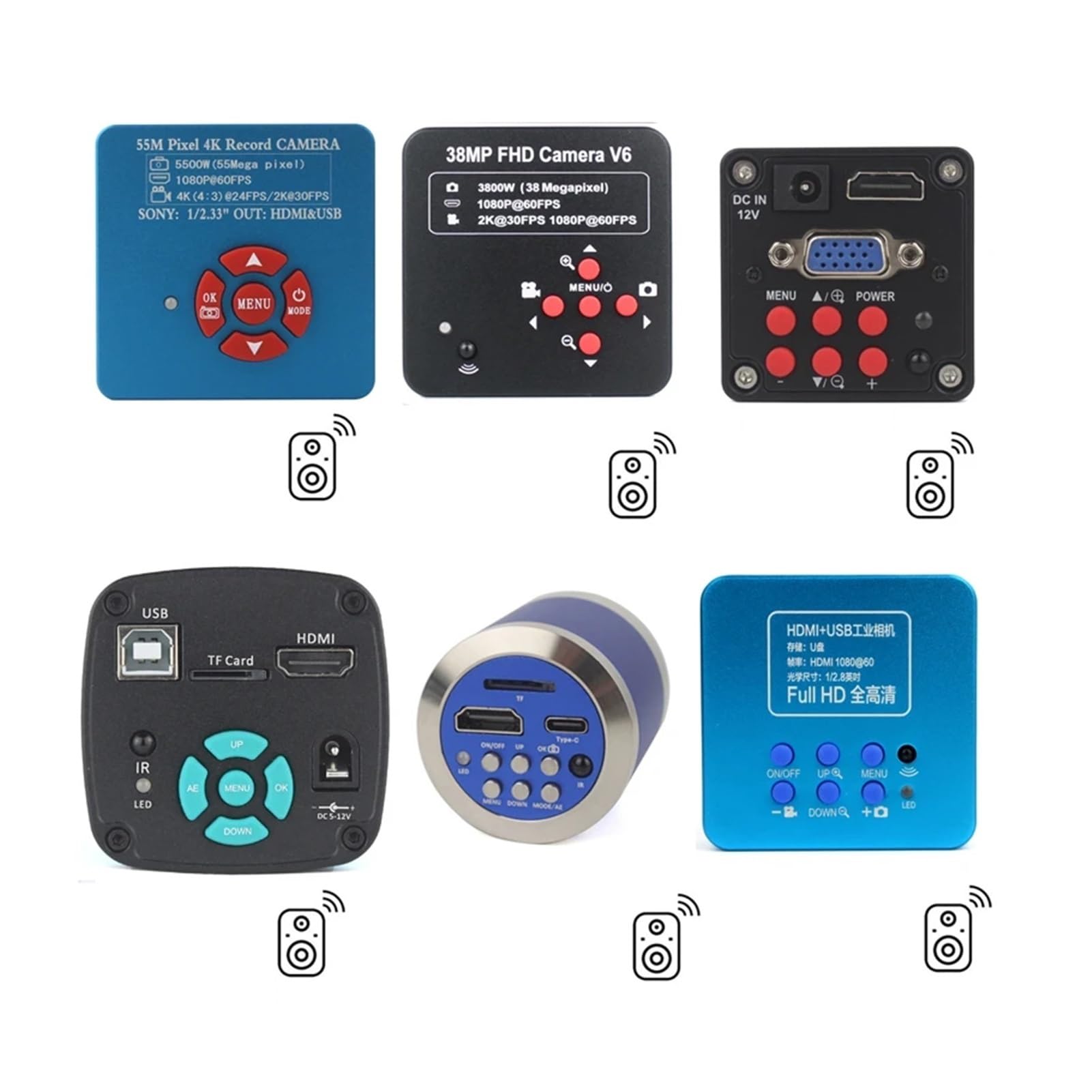 Laboratorium naprawcze do lutowania PCB przemysłowe 3,5-90X Symul-ogniskowy trójokularowy mikroskop stereo 4K 48MP 55MP USB cyfrowa kamera VGA HDMI (2K, 38 mp)