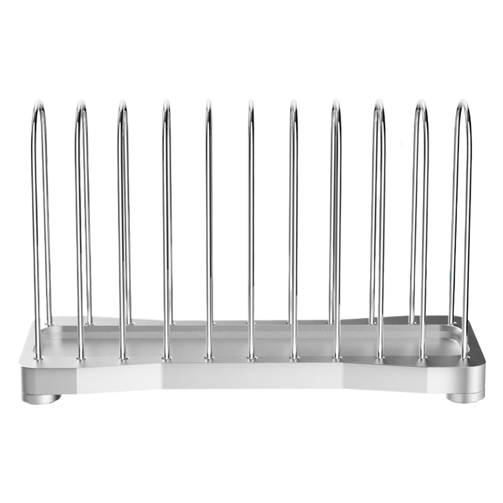 Soporte para discos con 10 ranuras anti-caídas de metal