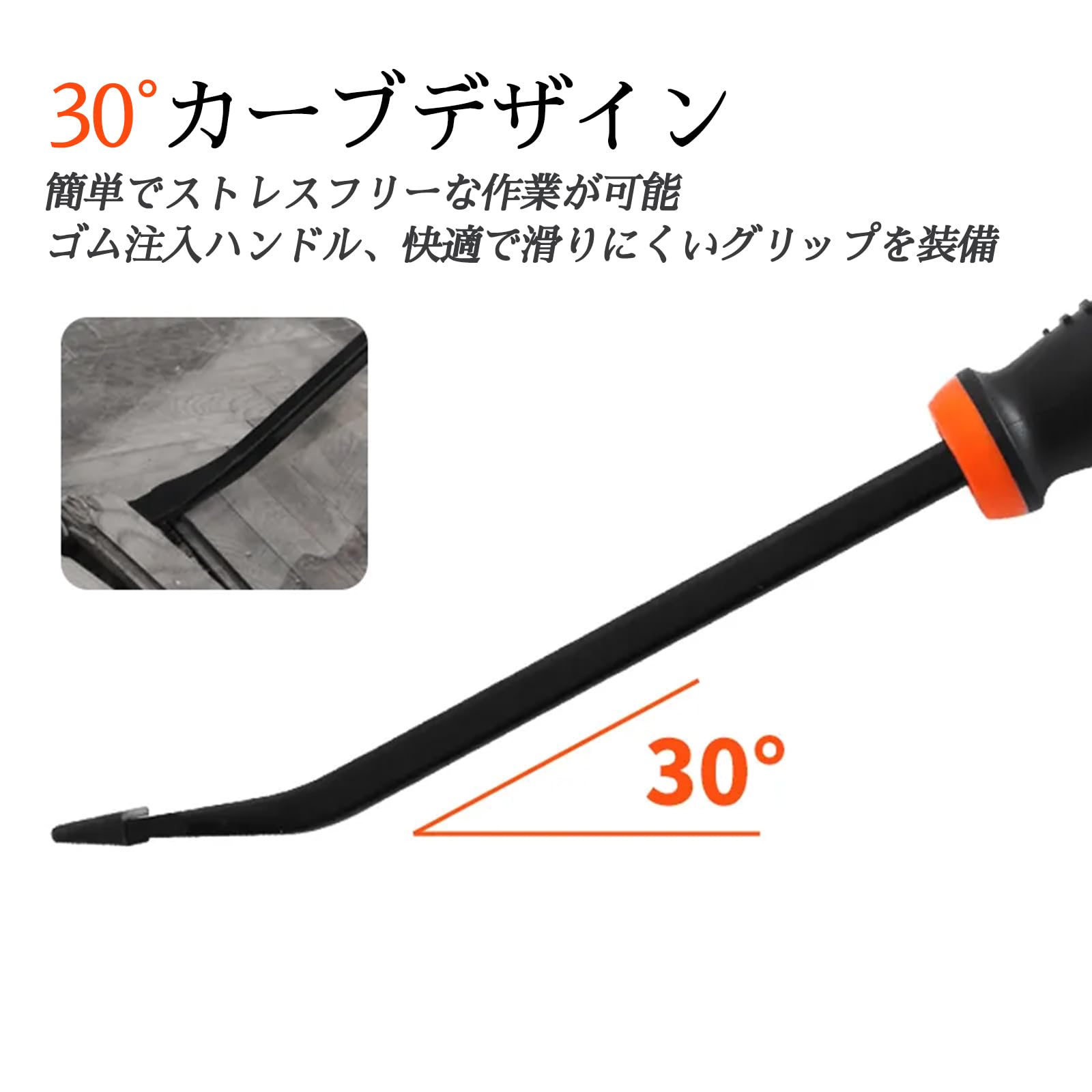 ロングバール・釘抜き ・レトロ&アンティーク ・鉄製 Amazon | バール 工具 貫通 プライバー タイプ バールセット