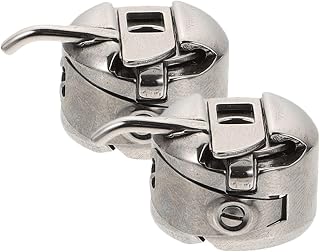 2pcs Small Bobbin Cases for Sewing Machines, Stainless Steel