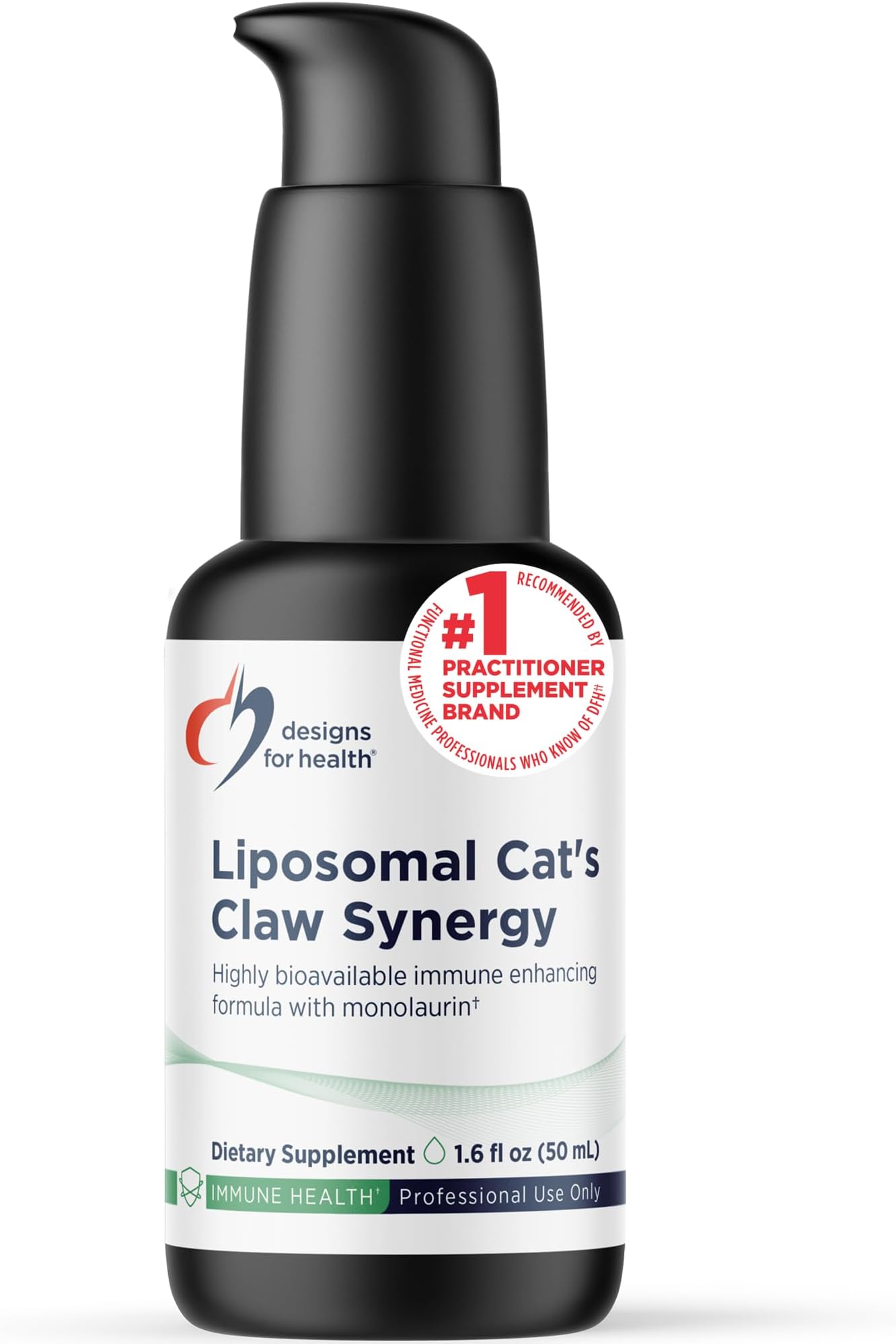 Liposomal Cat's Claw Synergy - Liquid Immune Support Supplement Cats Claw Extract, Vitamin D + Monolaurin - Superior Absorption (50 Servings / 1.7 Fl Oz)