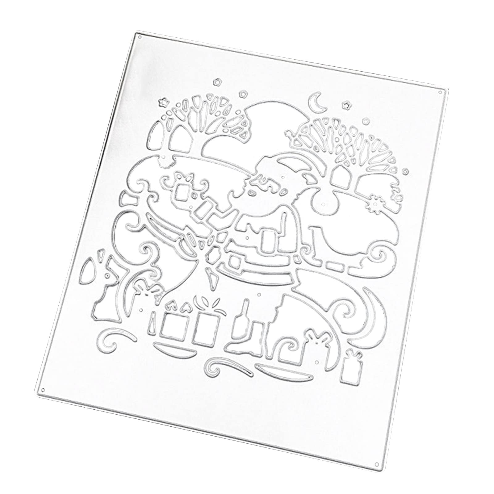 Buxuaaaa Christmas Santa Metal Cutting Dies Stamps Template Mold Stencils for Embossing Scrapbooking Photo Album Metal Cutting Dies for Scrapbooking