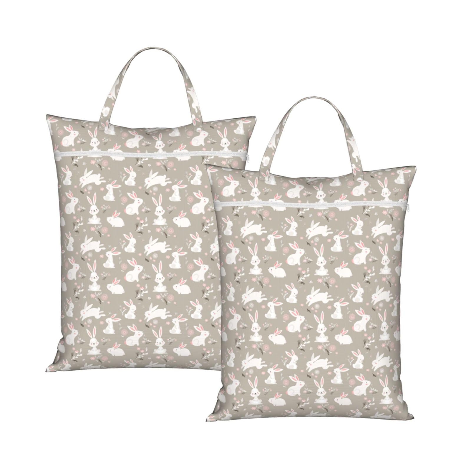 Sac à linge léger et pliable grand volume motif lapin de Pâques