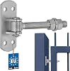 KOTARBAU Gate Hinge Galvanised Thread with Slotted Hole Adjustable with Screw-On Plate Gate Hinge with Spring Clamp Gate Hinges Hanging Hinges M 16 mm
