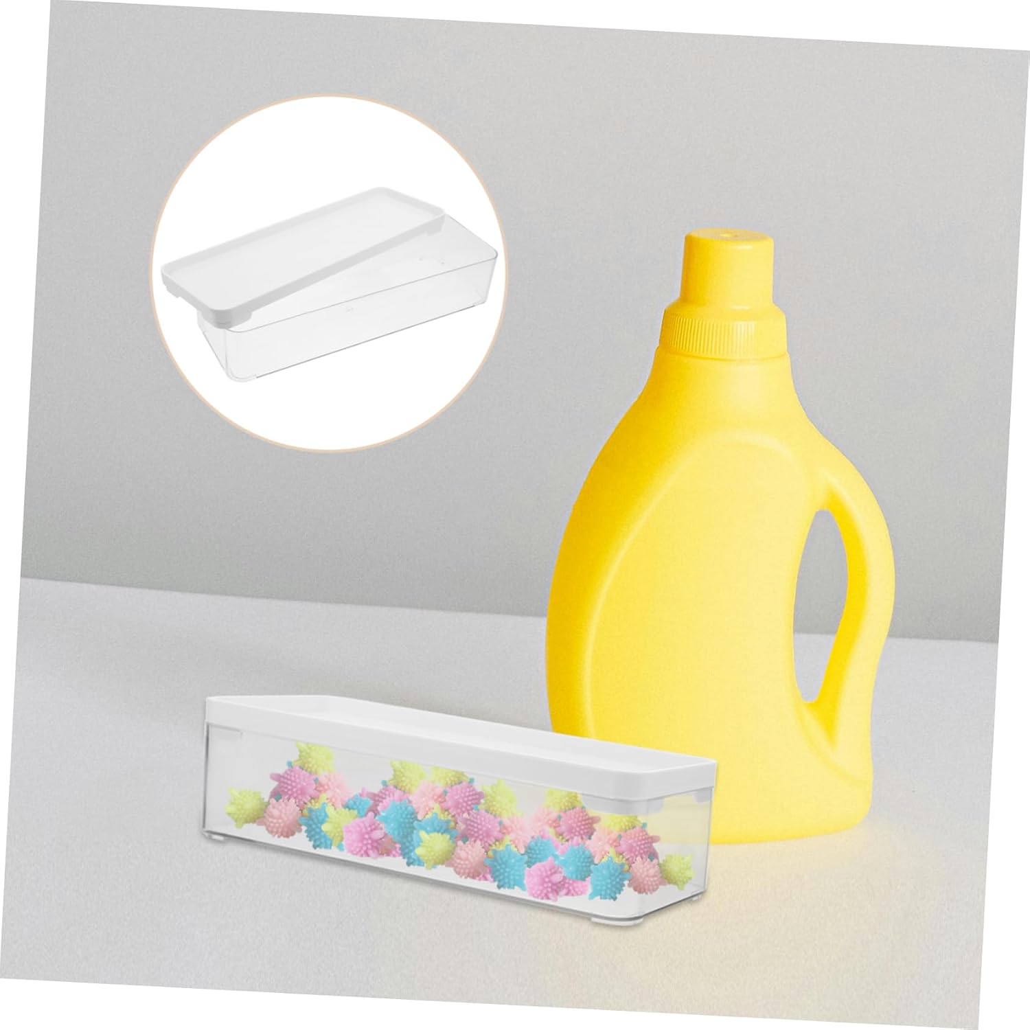 Ciieeo Laundry Holder Container Innovative Opening Mechanism for Organized Storage Plastic Dispenser for Laundry Room and Dishwasher Use Large Elegant Design