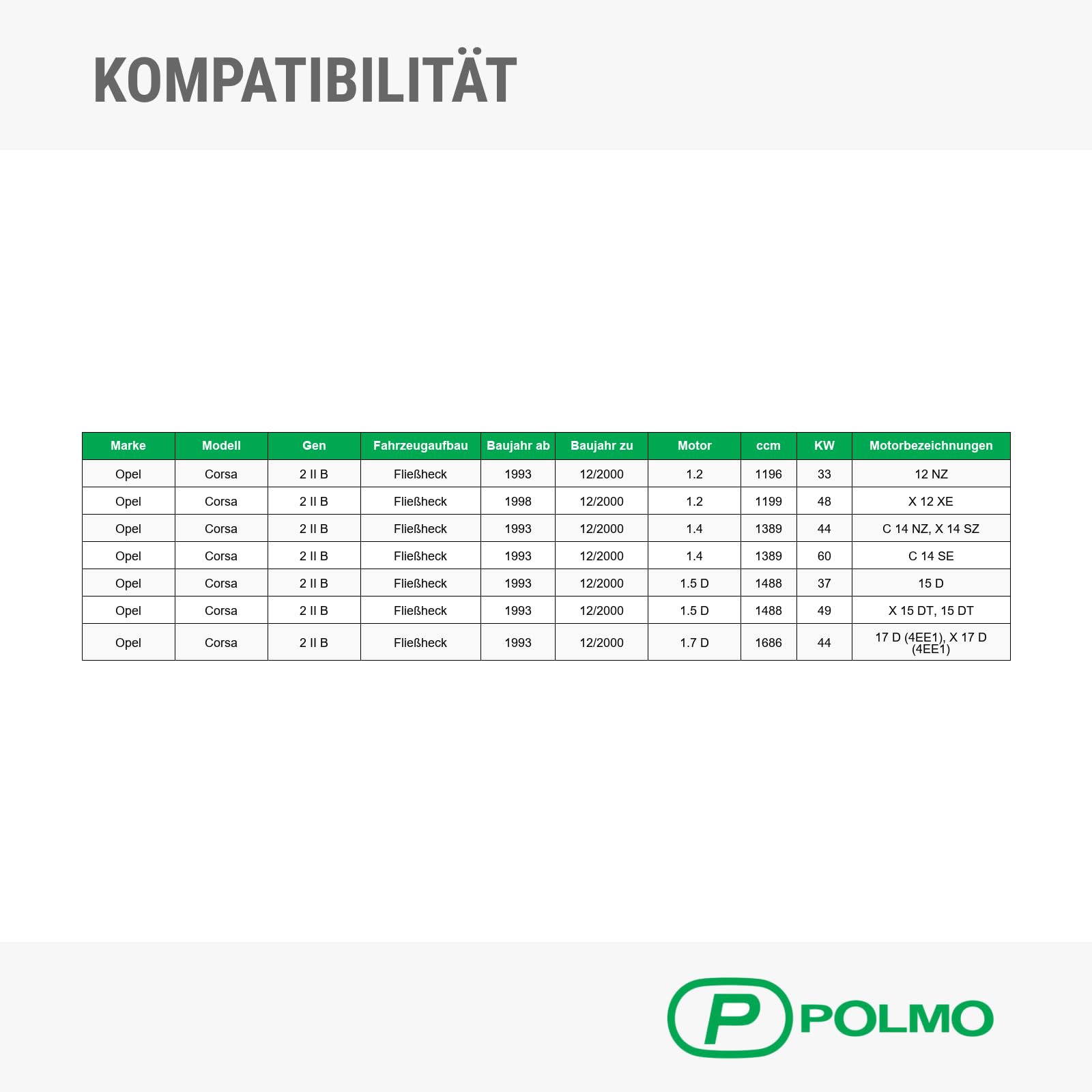 POLMOstrow Auspuff Endtopf für Opel Corsa 2 II B 1.2 1.4 1.5 D 1.7 D Fließheck 1993-12.2000