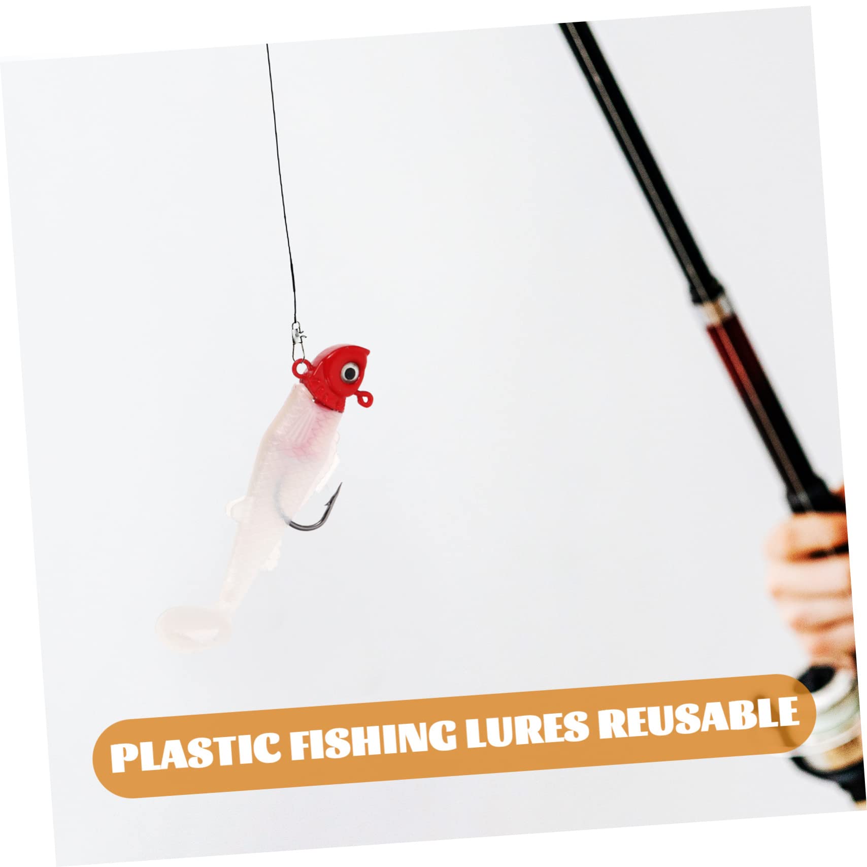 YARNOW Pièces swimbaits pour la pêche Bar Fisherman hameçon Truite Silure appât leurre de pêche à l'achigan leurres de leurre de Souple Basse Suite Outil Bar rayé Métal