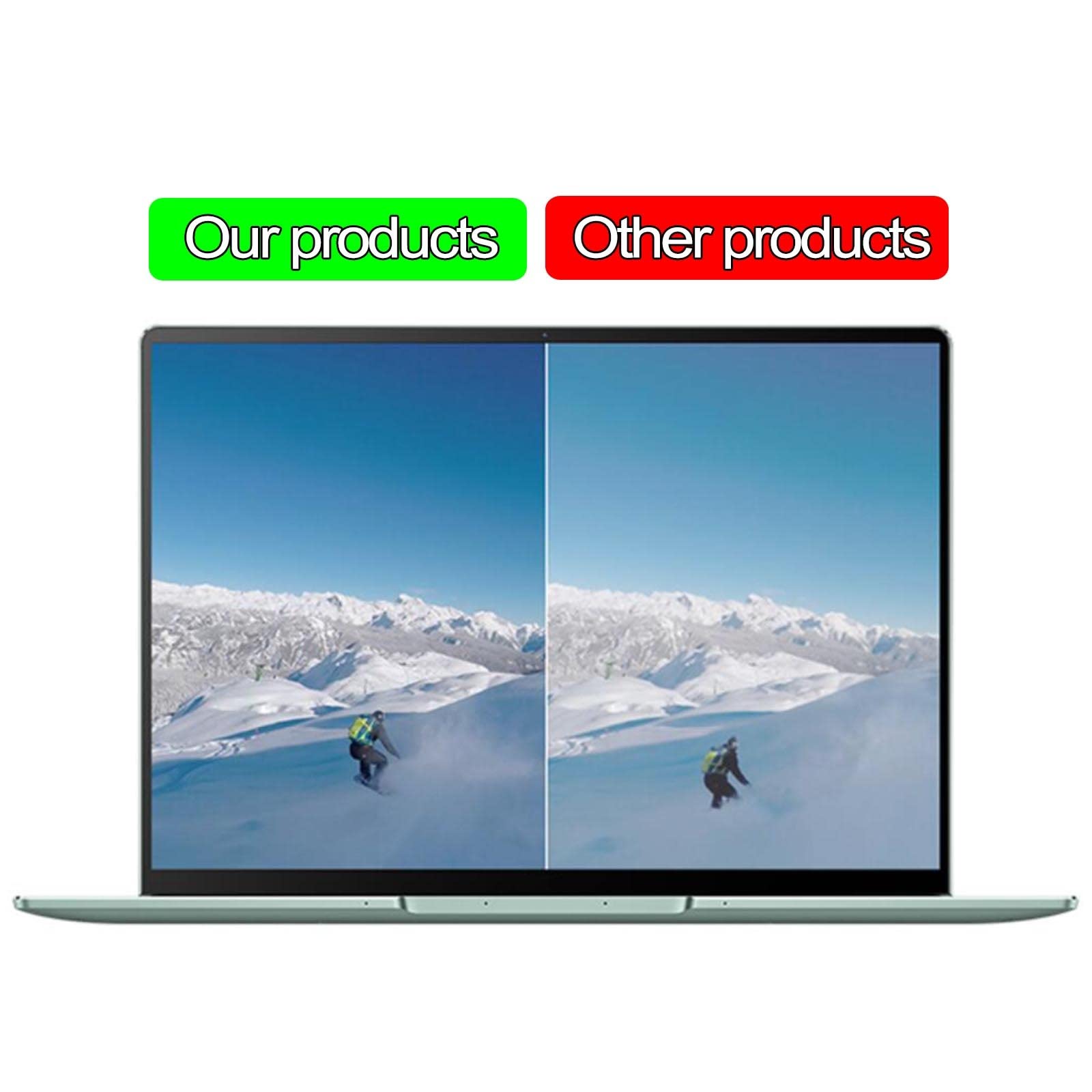 LIGUOYI Laptop Protection D'écran avec Bloque La Umière Bleue & Les UV, HD Transparent Film De Protection, Hanging Type Installer, Film Protecteur sans Bulles, Antis-Scratch