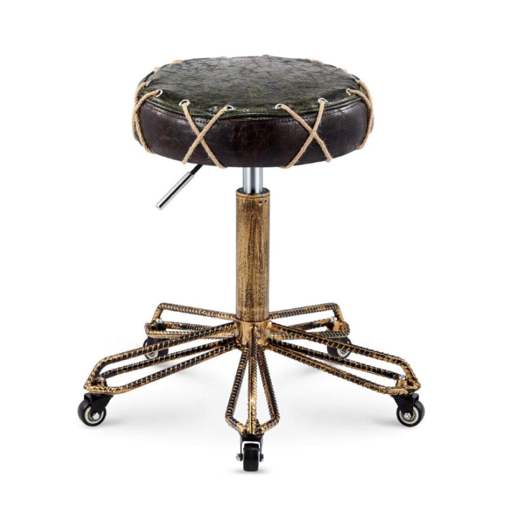 Chaise de selle à roulettes et tabouret de bureau réglable en hauteur pour maison