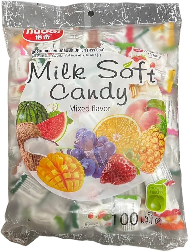 Amazon.co.jp: Nuoqi Chewy Milk Candy Mixed Flavor ソフト