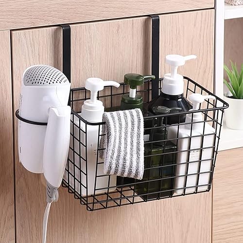 Miniatura 5 de Organizador de herramientas para el cabello para puerta de gabinete, soporte para herramientas de peinado para secadora, plancha plana, varita