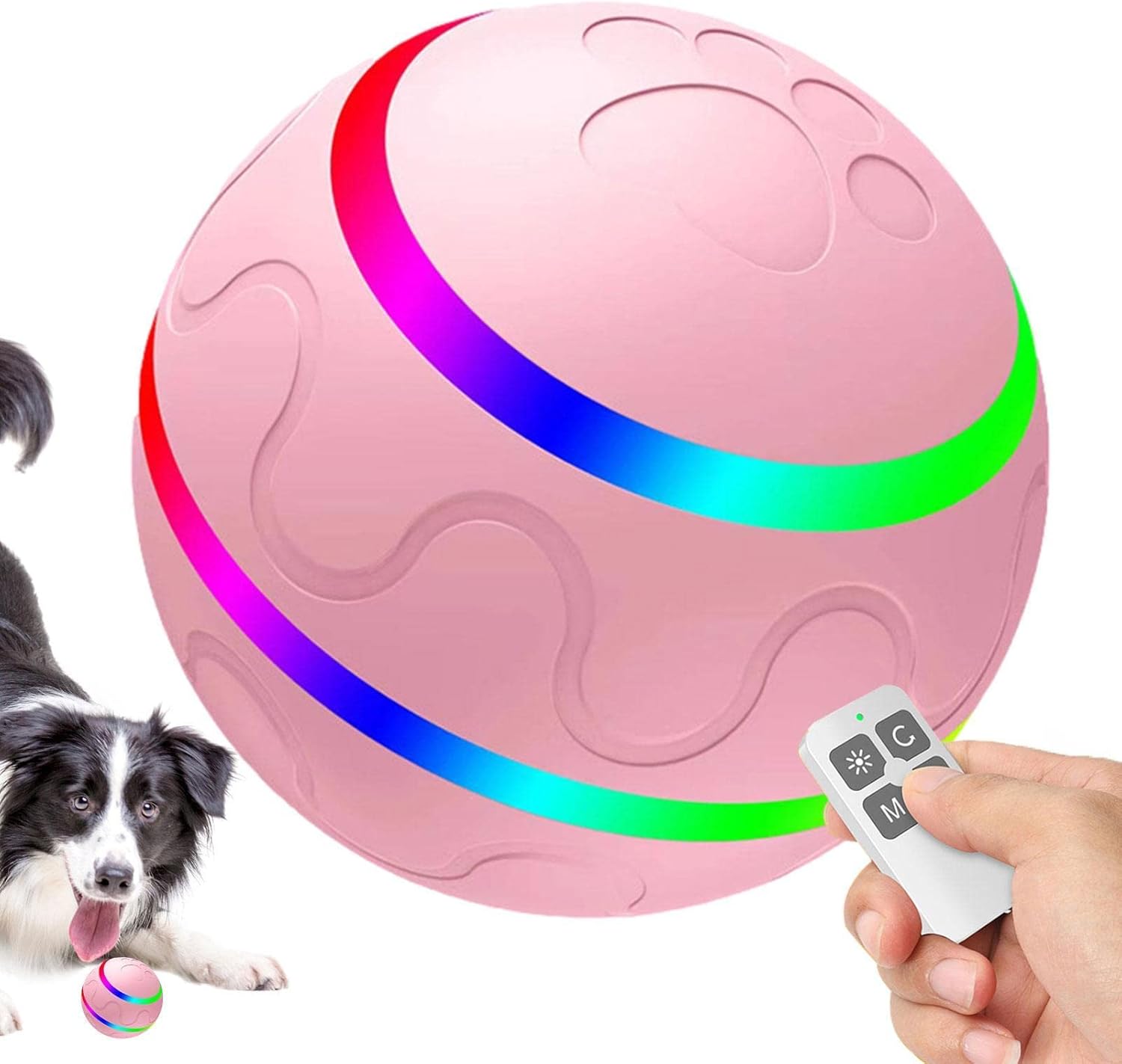Chengstore Remote Control Dog Ball Pet Dog Toys For Boredom And Stimulating,Interactive Puppy