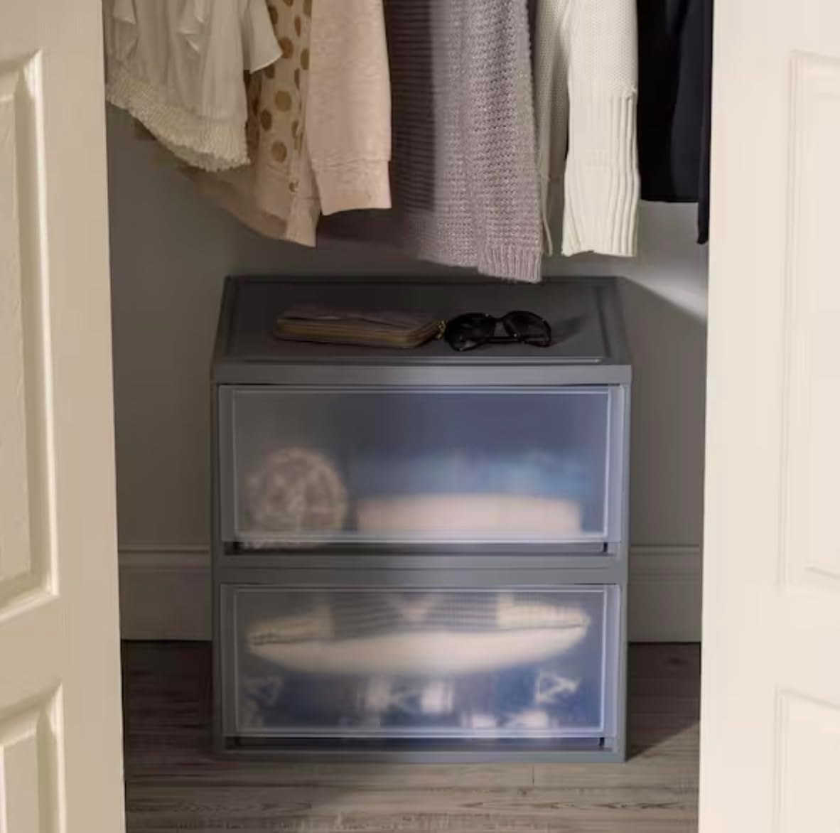 Stackable Clear Plastic Drawers ND18109