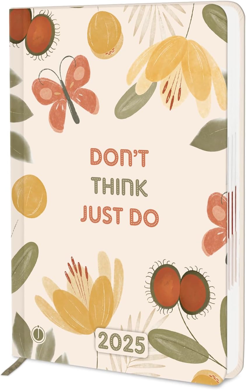 Jhingalala Diaries - Hard Bound Designer Cover Executive Diary 2026 With Monthly Planner and 365 Dates I A5 Size New Year 2026 Diary I 21 x 15 cms I 344 Pages (EDPC26)