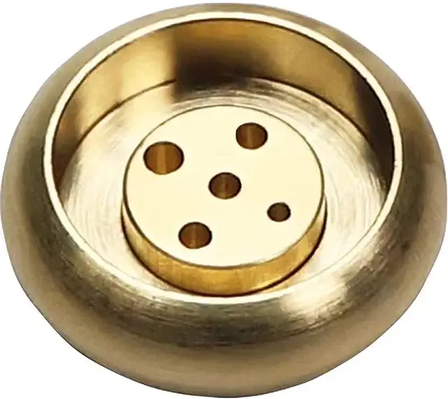 Brass Incense Holder with Ash Catcher for Cones & Sticks - Indoor/Outdoor Use