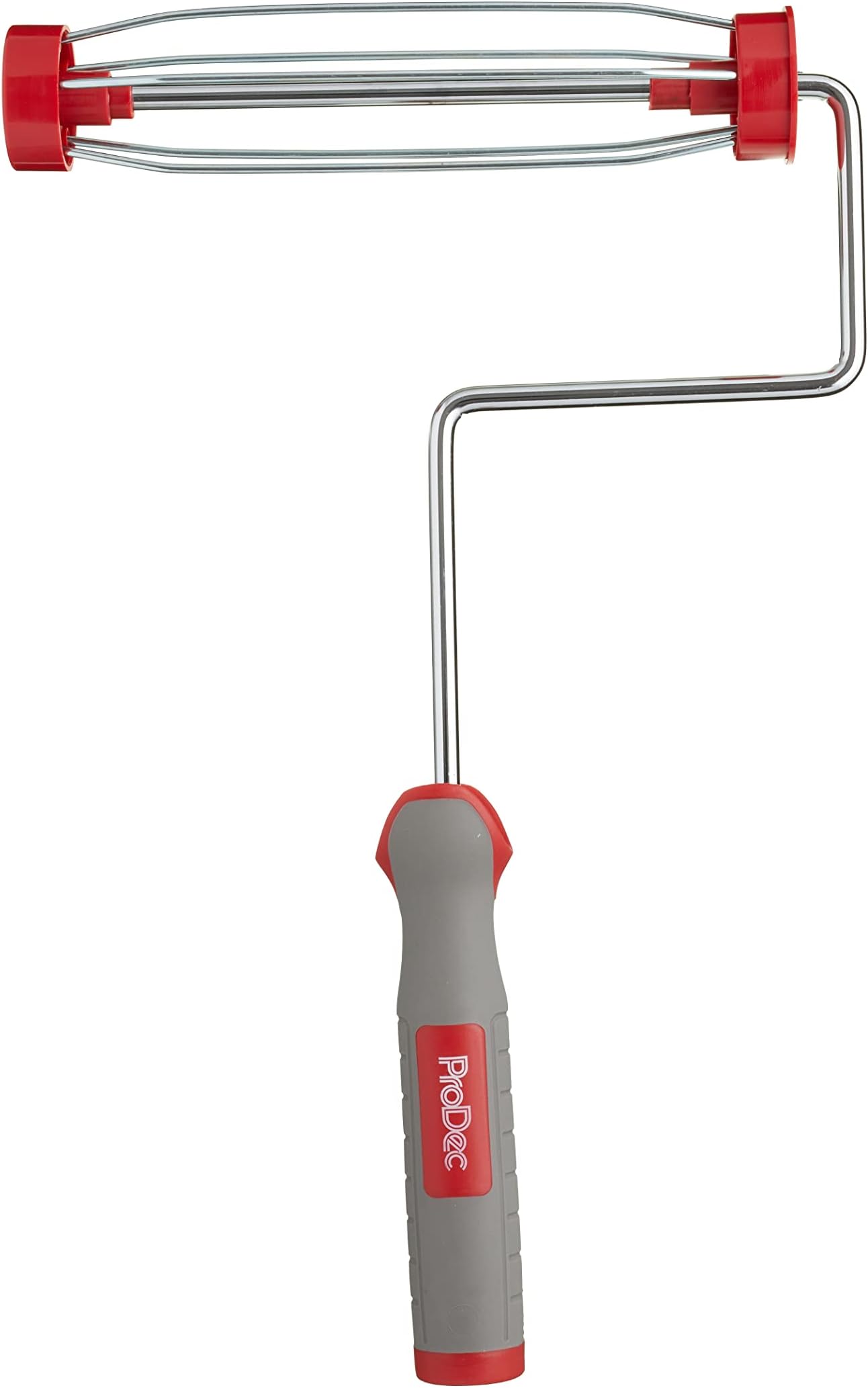 ProDec 9 inch x 1.75" Soft Grip Handle Heavy Duty Trade Professional Paint Roller Frame with Screw Fitting for Extension Poles, 9" x 1.75" 5 Wire Cage