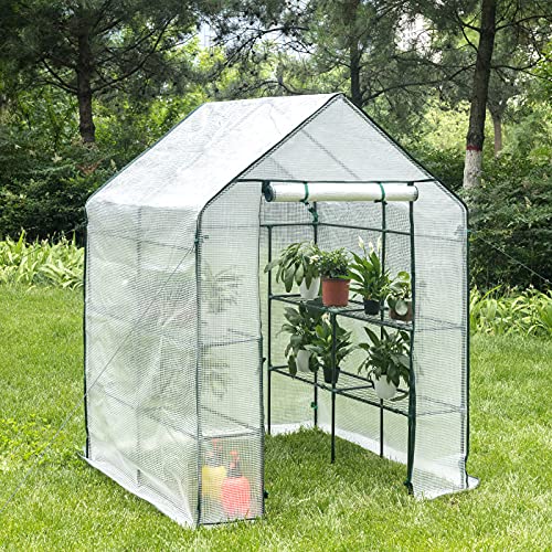 Gewächshaus WOLTU Folien 143 x 143 x 195 cm 130 g/m² PE