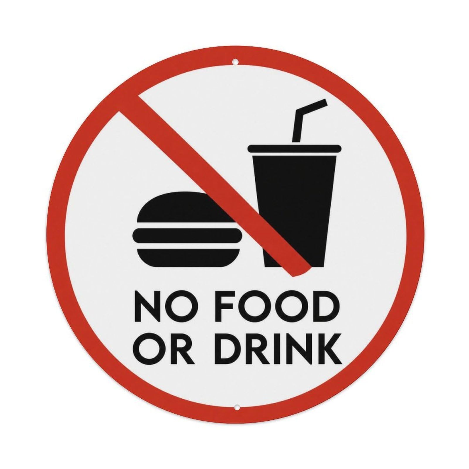 Olyhtr 8X8inch Classic Style Screenprint Style Food Drink British Access Notice Metal Tin Sign