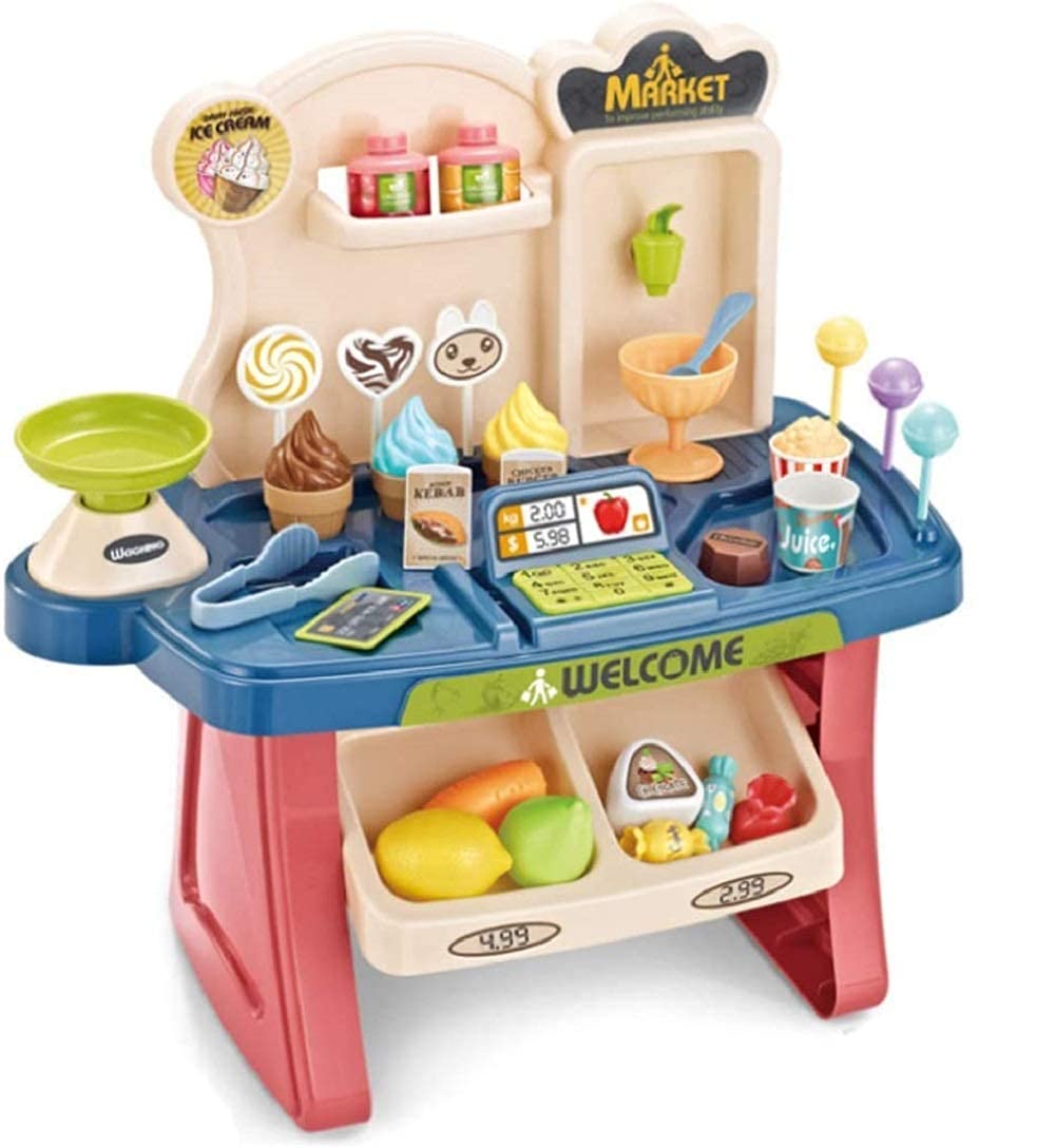 WELL ENTERPRISE Supermarket kit for Kids, Super Market Set Toy with Shopping cart and Sound Effects, Pretend Play Kitchen Set Kids Toys for Boys and Girls for Birthday Gift (B0BSRSYZT7) Amazon Price History, Amazon Price Tracker