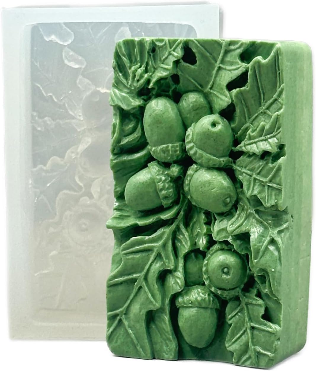 Acorn Silicone Mold for SOAP Making, Candle, Resin and Other Crafts Oak OAKNUT