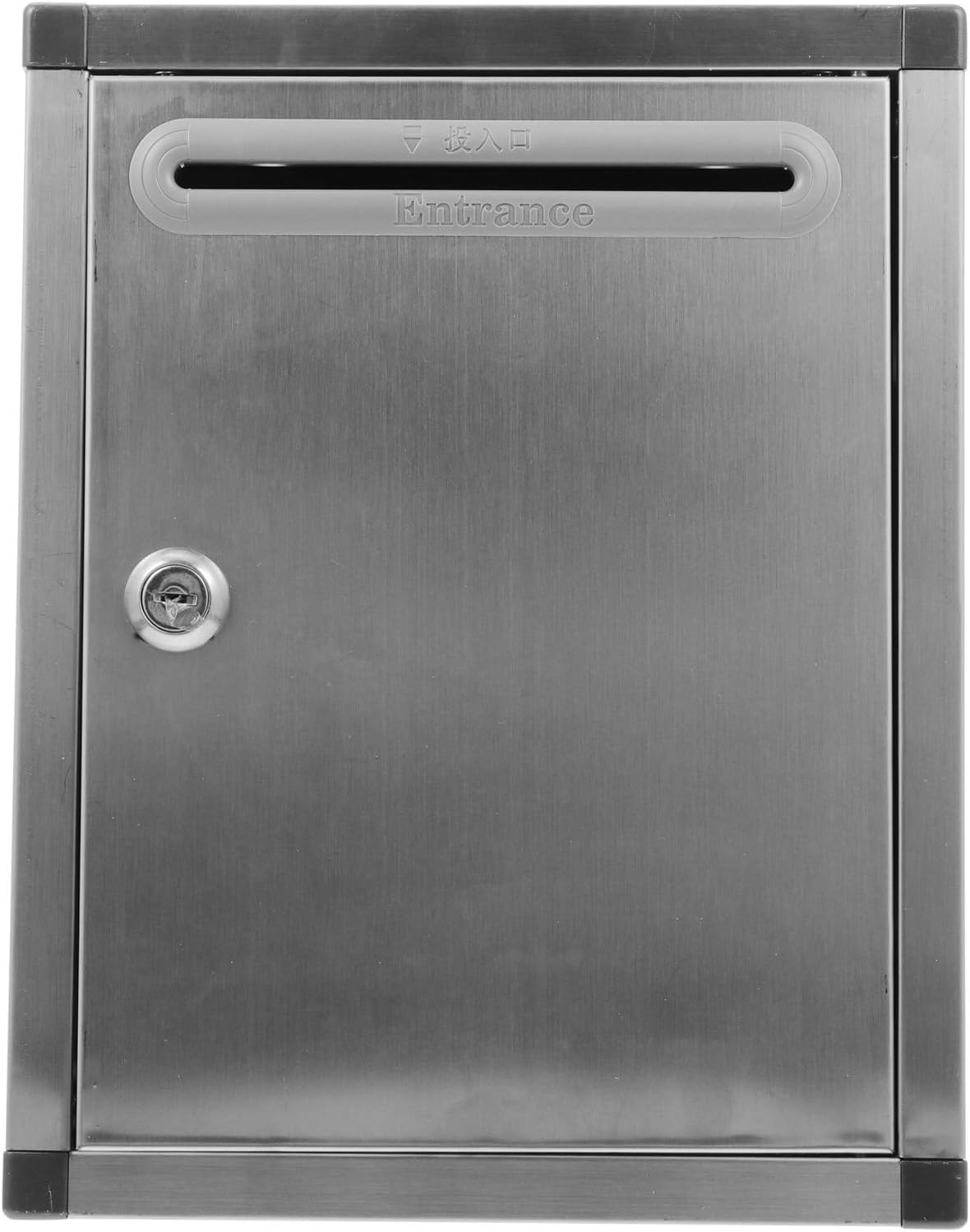 Wall Mount Mailbox with Lock Large Outdoor Lockable Letter Box for Suggestions Complaints and Reports Weather Resistant Mail Collection Box for Home and Office Random Color