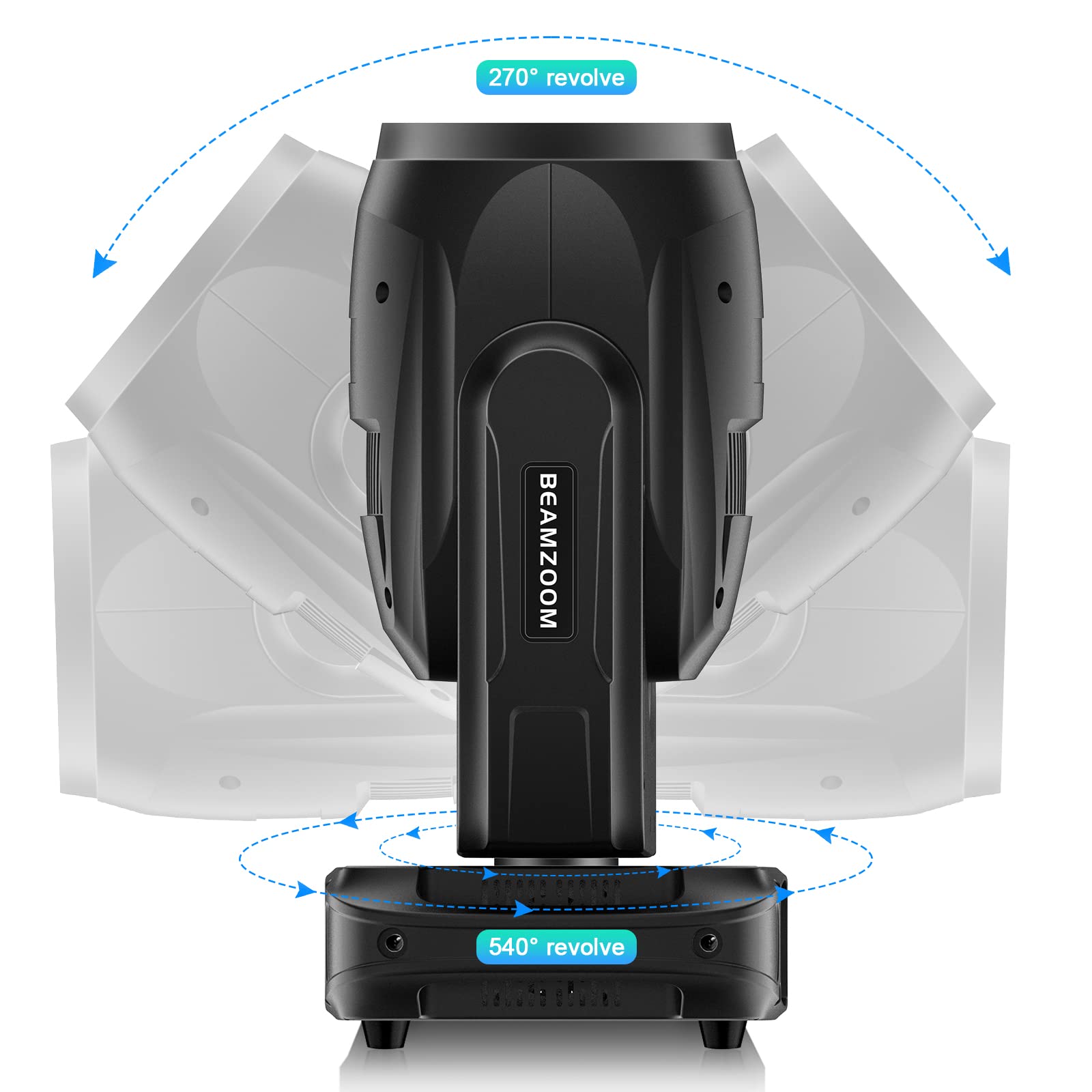 Bee Eyes LED Beam Moving Head Licht 4-in-1 Zoom-Effekt Bühnenlicht RGBW Licht für Event Show DJ Bar Pub Club Hochzeit Disco Party Licht