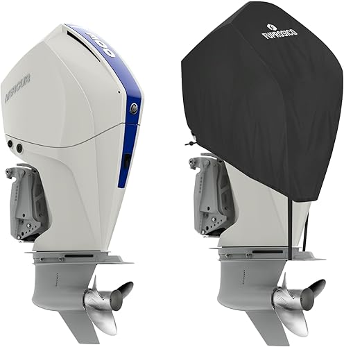 Miniatura 8 de Fuprosico Cubierta de motor fuera de borda de ajuste personalizado compatible con Mercury 175HP, 200HP, 225HP, 175PRO XS - 4 STR V6 3.4L 2018-2023,