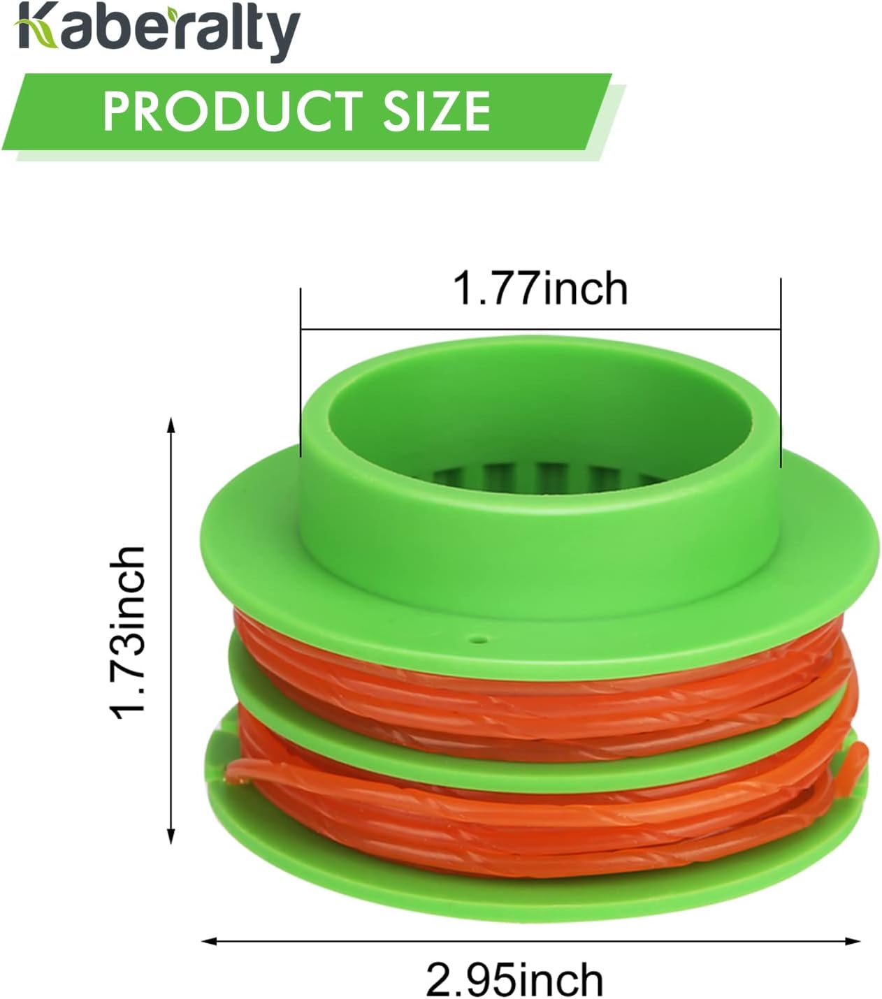 4 Pack AS1300 Trimmer Spool 0.095'' 17ft Compatible with EGO 15 inch ST1502SA,ST1502XY,ST1500XY,ST1504SF,ST1500SF,ST1500F,ST1500-S,ST1500 String Trimmer
