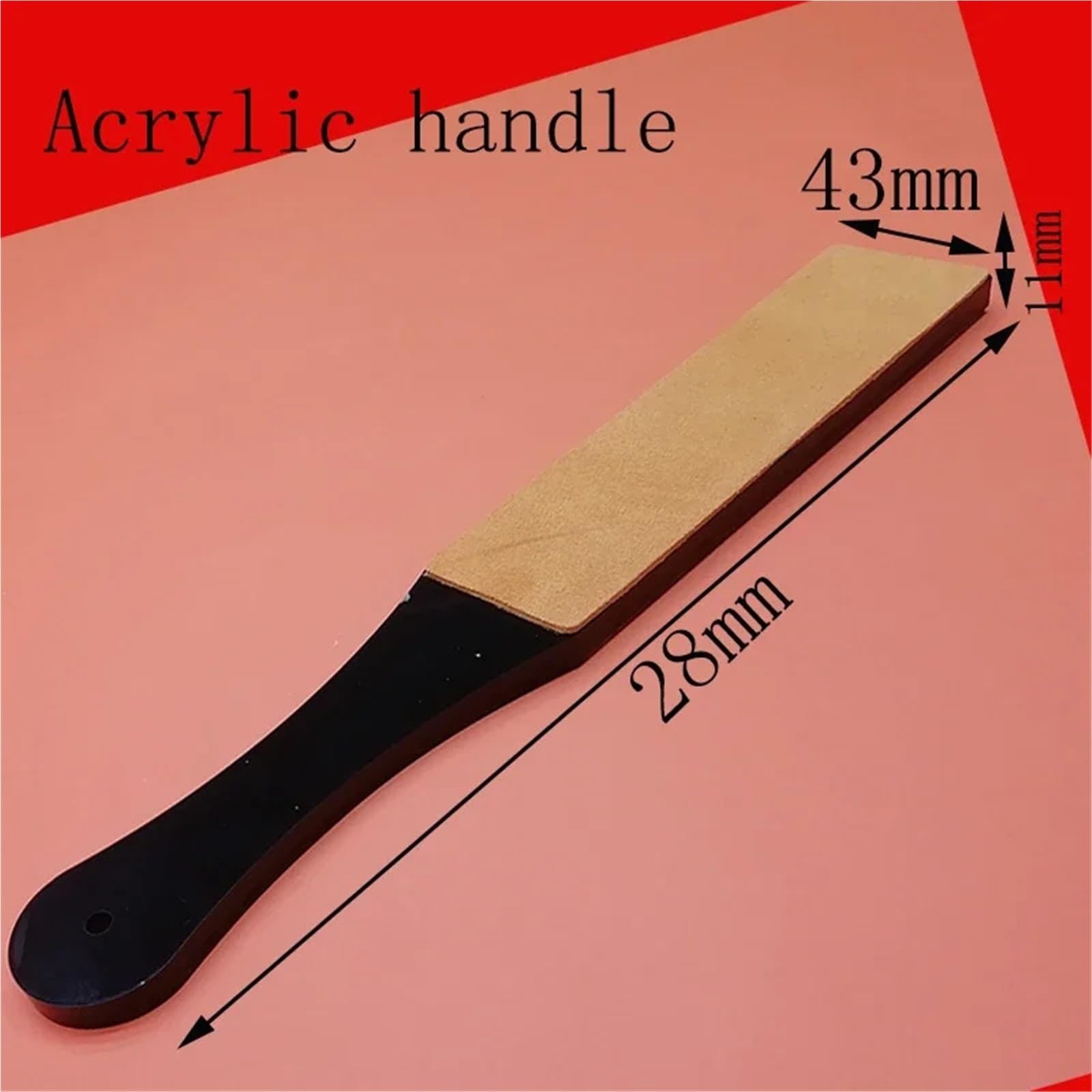 Coramella per Affilatura Cinturino in pelle for affilatura, rasoio a mano libera, affilatrice, lucidatura, cintura for Per Rasoi, Affilatura Coltelli E Scalpelli(Leather 6 pcs)