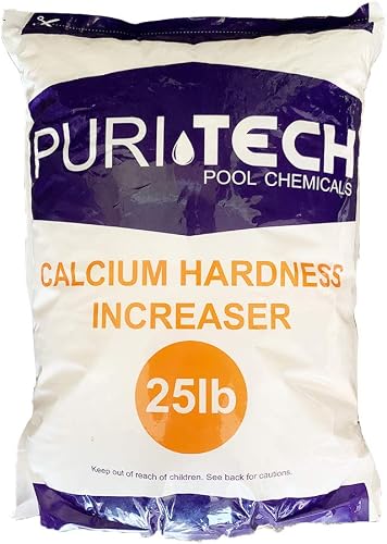 Puri Tech Pool Chemicals Calcium Hardness Increaser Plus – Increases Calcium Hardness Levels & Helps Prevent Corrosion and Staining - 94% Calcium Chloride– 25 lb