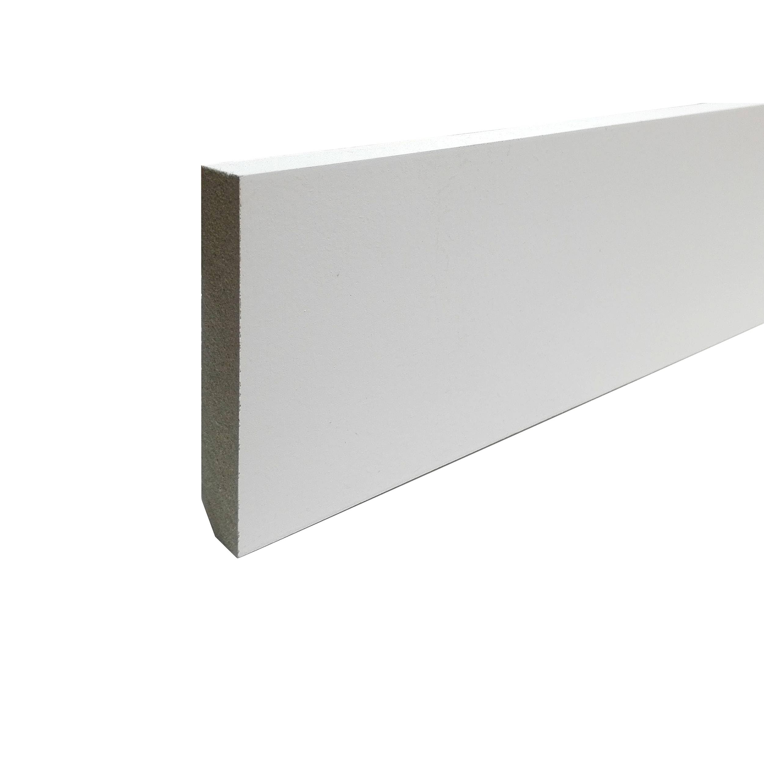 PROVISTON Plinthe 10 x 70 x 2440 mm MDF Hydro Prépeint Plinthe AV lot de 10