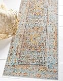 Photo Gallery unique loom austin collection floral vintage medallion light blue runner rug (2 7 x 9 10) Photo Gallery unique loom austin collection floral vintage medallion light blue runner rug (2 7 x 9 10)
