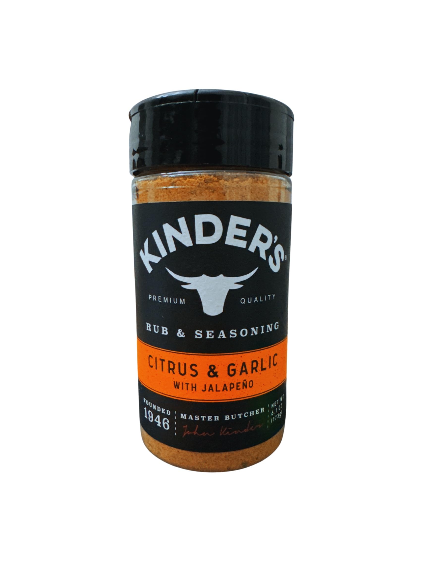 Kinder's Citrus and Garlic with Jalapeno Seasoning, 6.1 oz