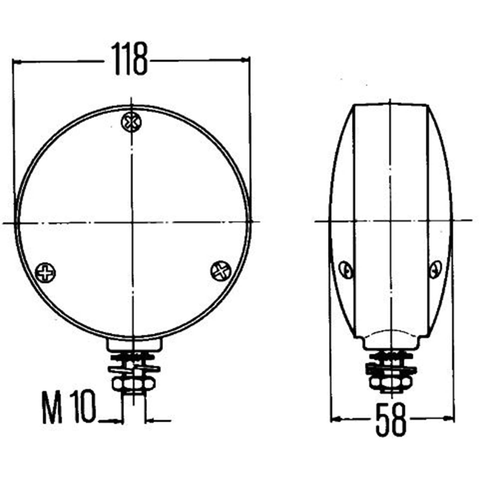 HELLA 2BA 003 022-021 Indicatore direzione, Alogeno, giallo, ECE, Sx/Dx/Attacco laterale/Installazione laterale/anteriore