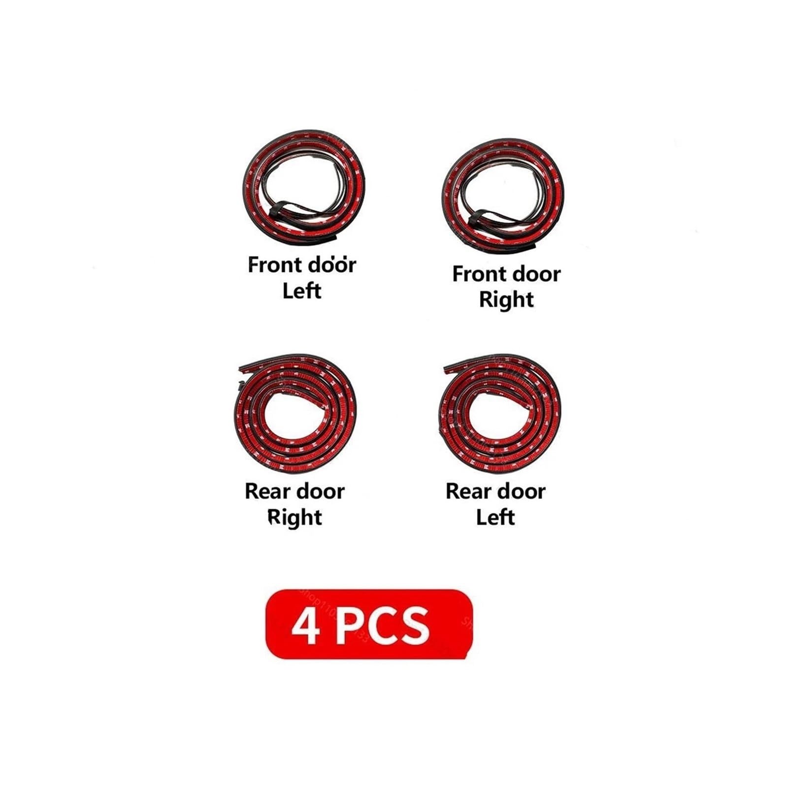 Junta Goma Protector de burlete para puerta coche, insonorizado y antipolvo para T1XX, para GMC para Yukon 1992-2025 Juntas
