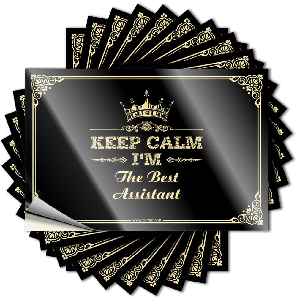 Fzfn Colour Keep Calm I'm The Best Assistant Bottle Western Bathroom - Cottage Tattoo Self Adhesive Sticker(12X18cm)