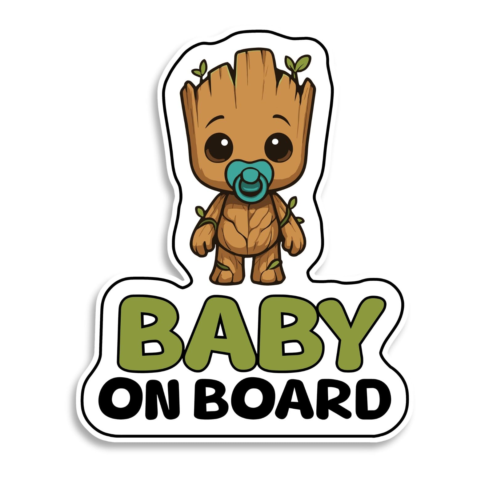 Baby on Board Sign for Car, Baby Hero, High Visibility Window Sticker Badge, Easy Apply & Remove, Universal Safety Sign