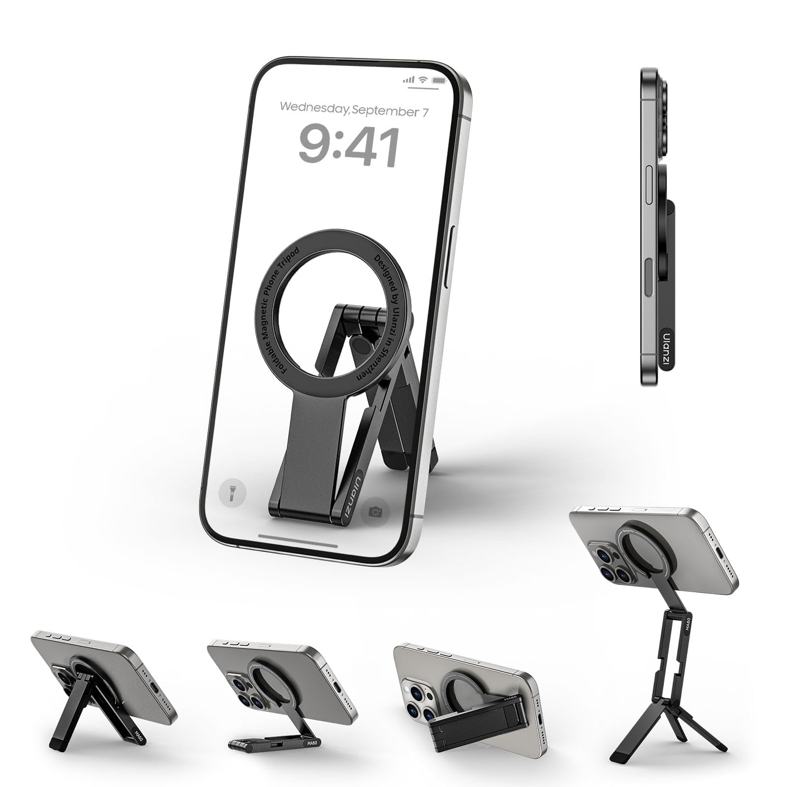 Ulanzi MA60 スマホ三脚 ミニ三脚 magsafeに対応 自撮り棒 ス…
